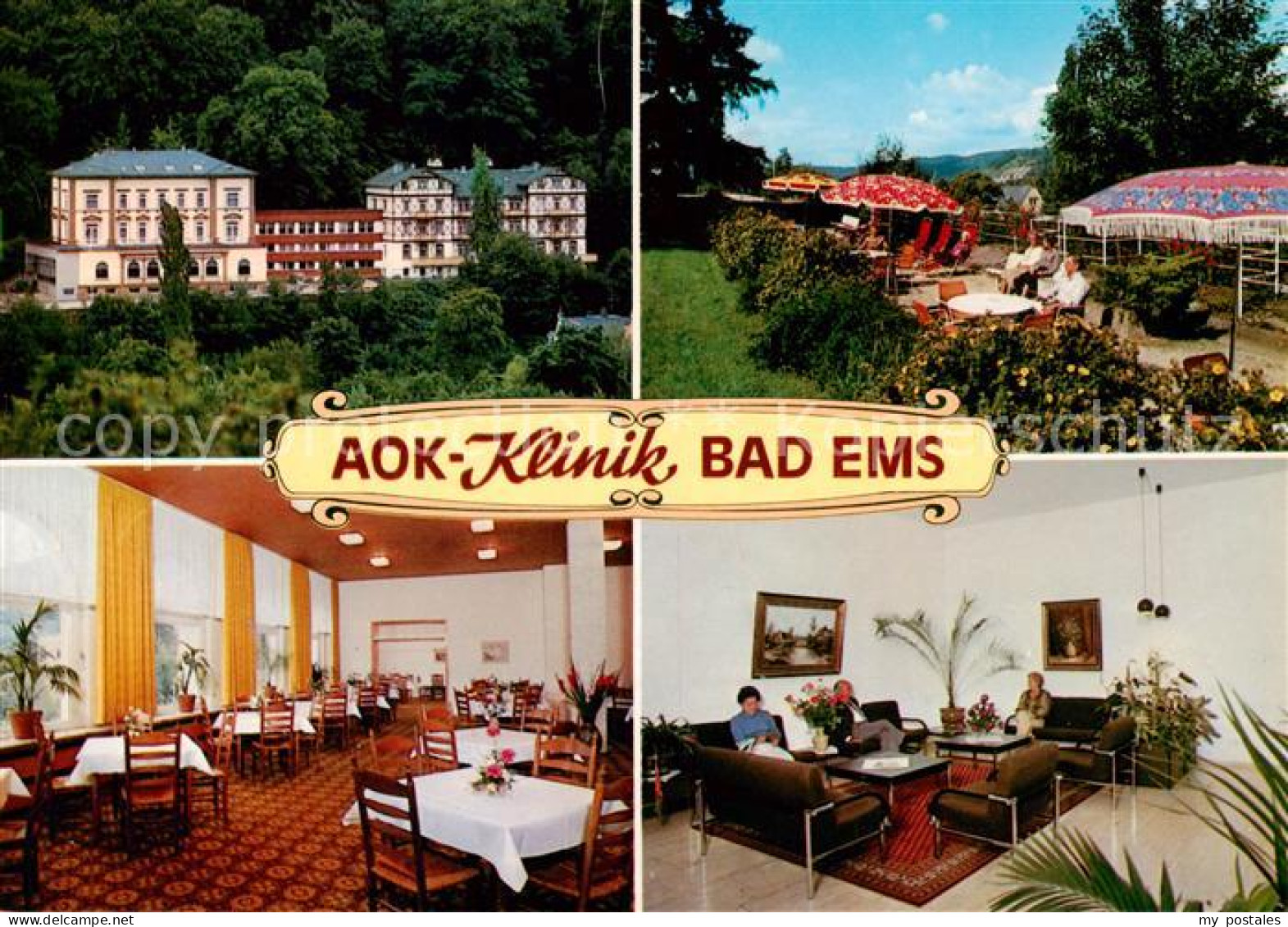 73787771 Bad Ems AOK Klinik Terrasse Speisesaal Aufenthaltsraum Bad Ems - Bad Ems