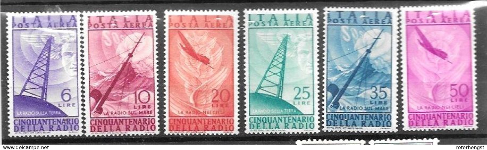 Italy Mnh ** Airmail Set 1947 10 Euros - 1946-60: Mint/hinged