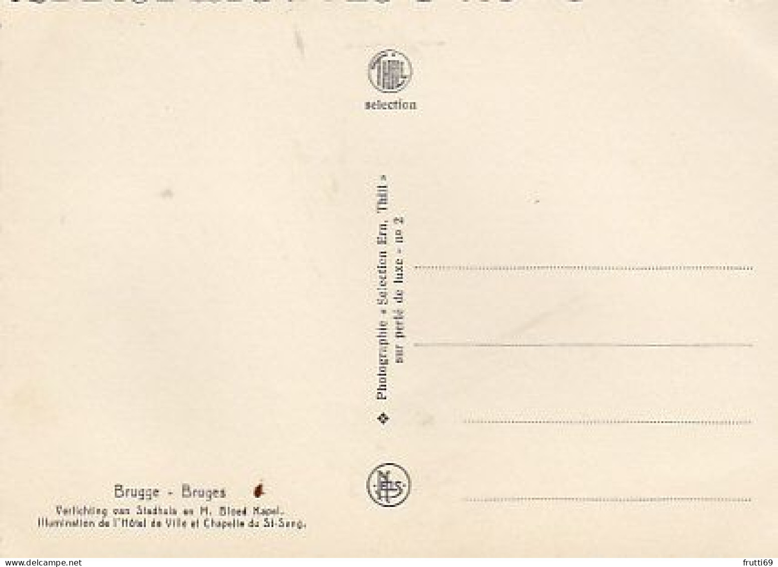 AK 215556 BELGIUM - Brugge - Verlichtung Van Stadhuis En H. Bloed Kapel - Brugge