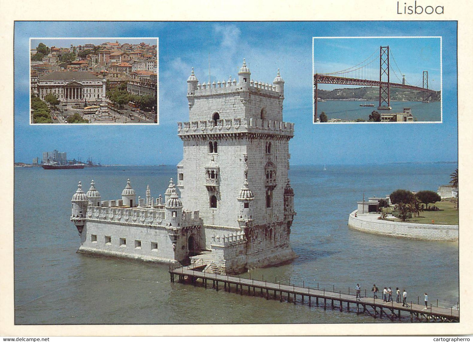 Navigation Sailing Vessels & Boats Themed Postcard Lisbon Belem Tower - Sailing Vessels