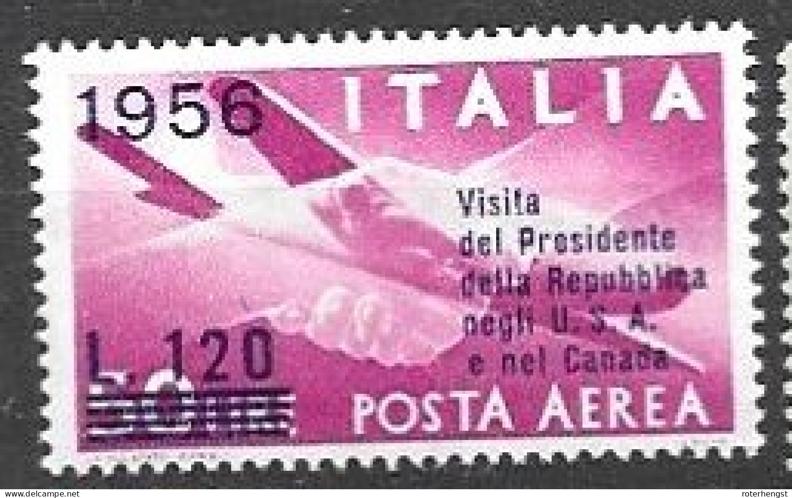 Italy Mnh ** Airmail  1956 - 1946-60: Nuevos