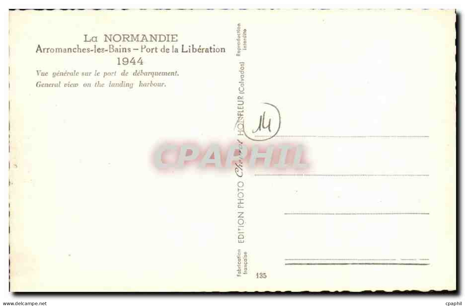 CPM Arromanches Les Bains Port De La Liberation 1944 - Arromanches