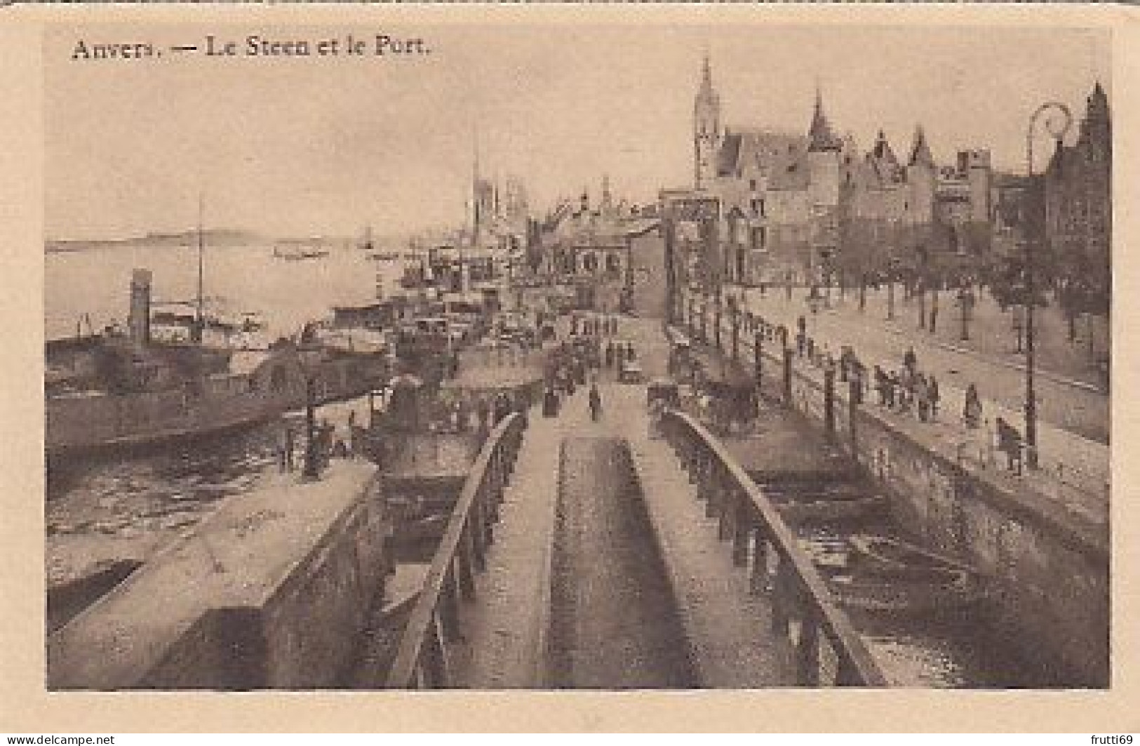 AK 215559 BELGIUM - Anvers - Le Steen Et Le Port - Antwerpen