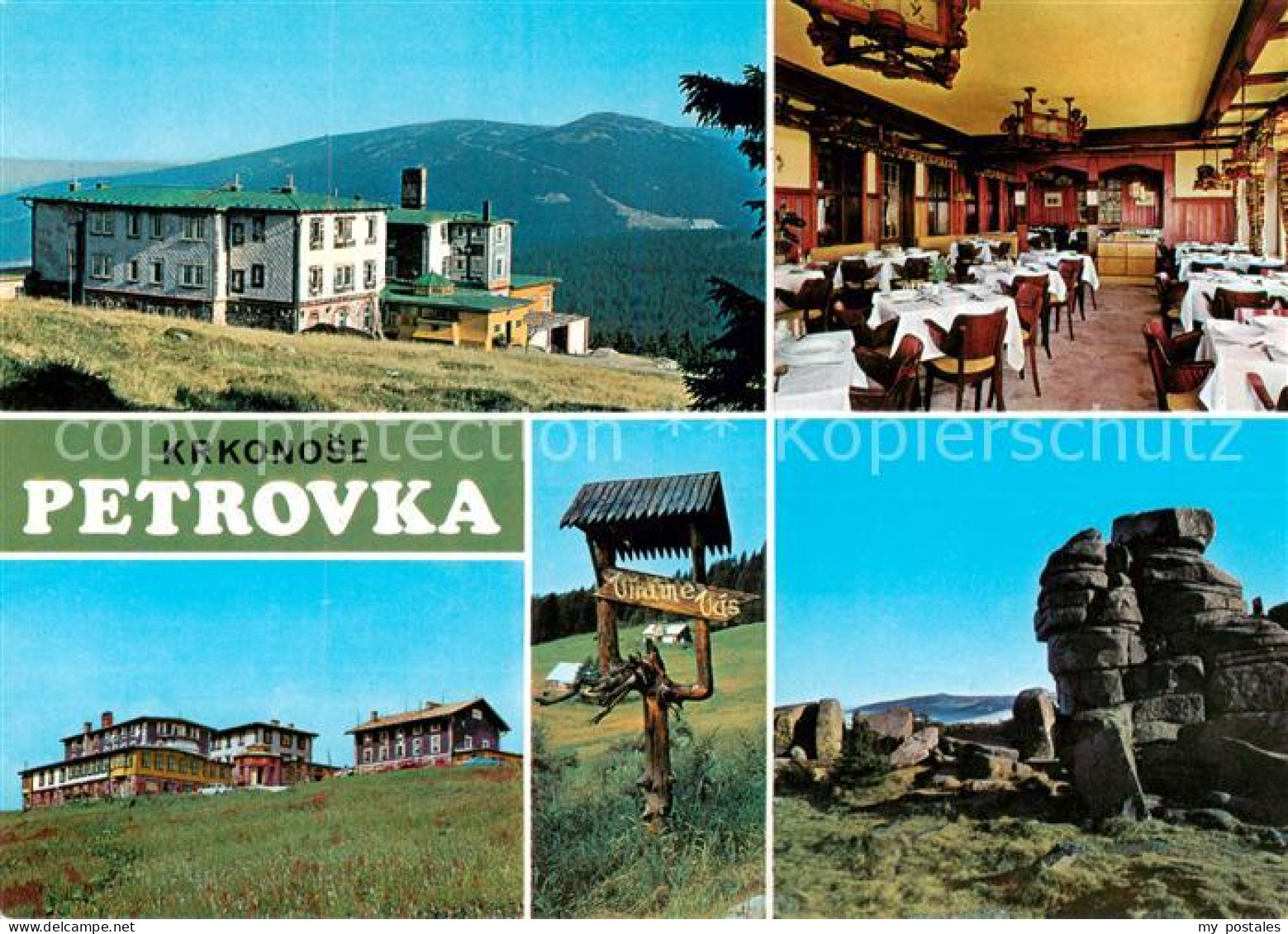 73787595 Riesengebirge_Krkonose_Karkonosze Zotavovna ROH Petrova Bouda V Pozadi  - Tchéquie