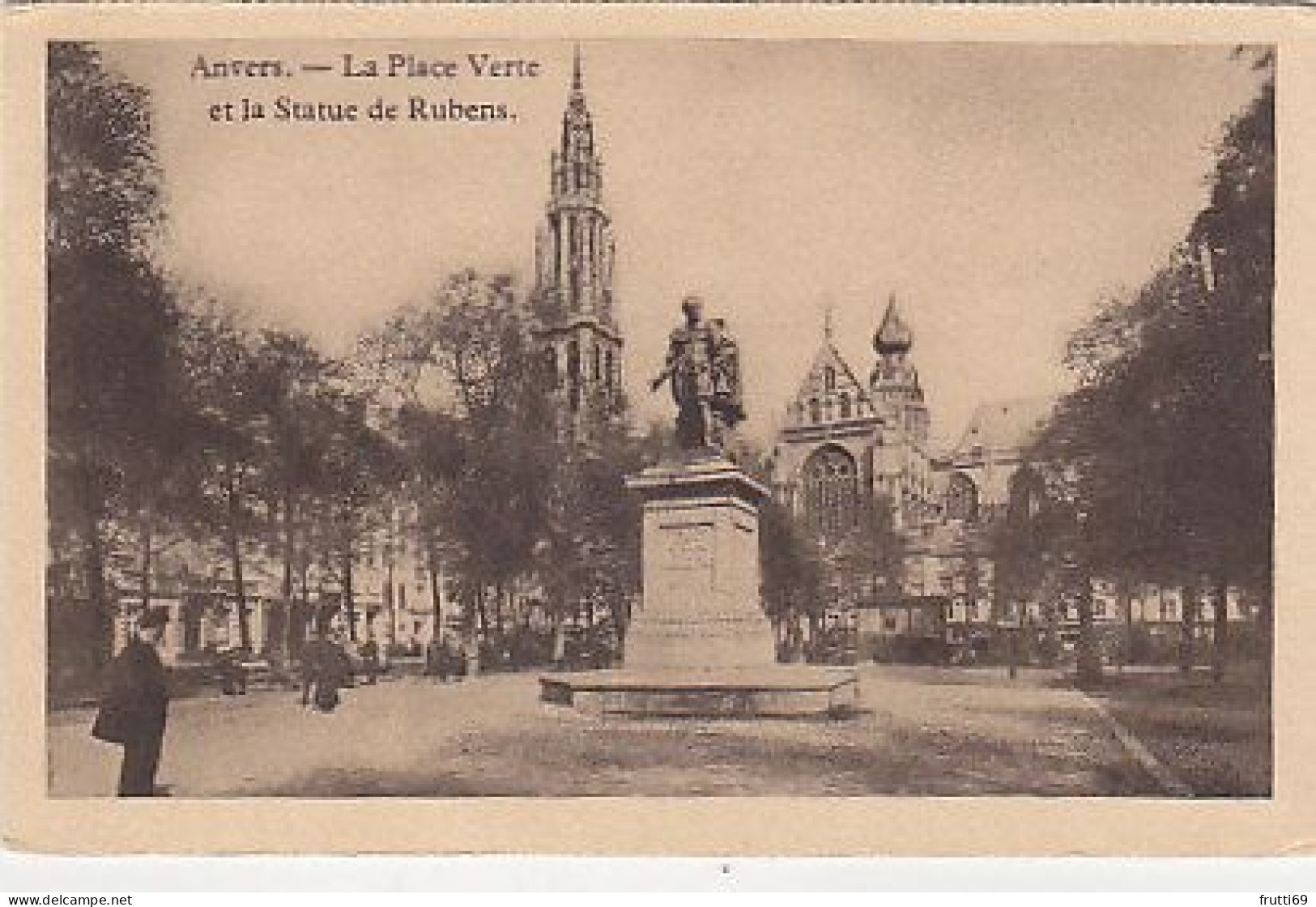 AK 215560 BELGIUM - Anvers - La Place Verte Et La Statue De Rubens - Antwerpen