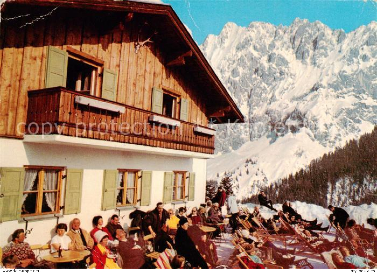 73787535 Mittenwald Bayern Korbinianhuette Sonnenterrasse Mittenwald Bayern - Mittenwald