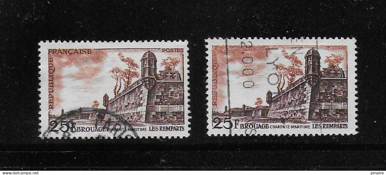 FRANCE Yvert N° 1042 Oblitéré "Française" Peu Lisible (exemplaire De Droite) - Used Stamps