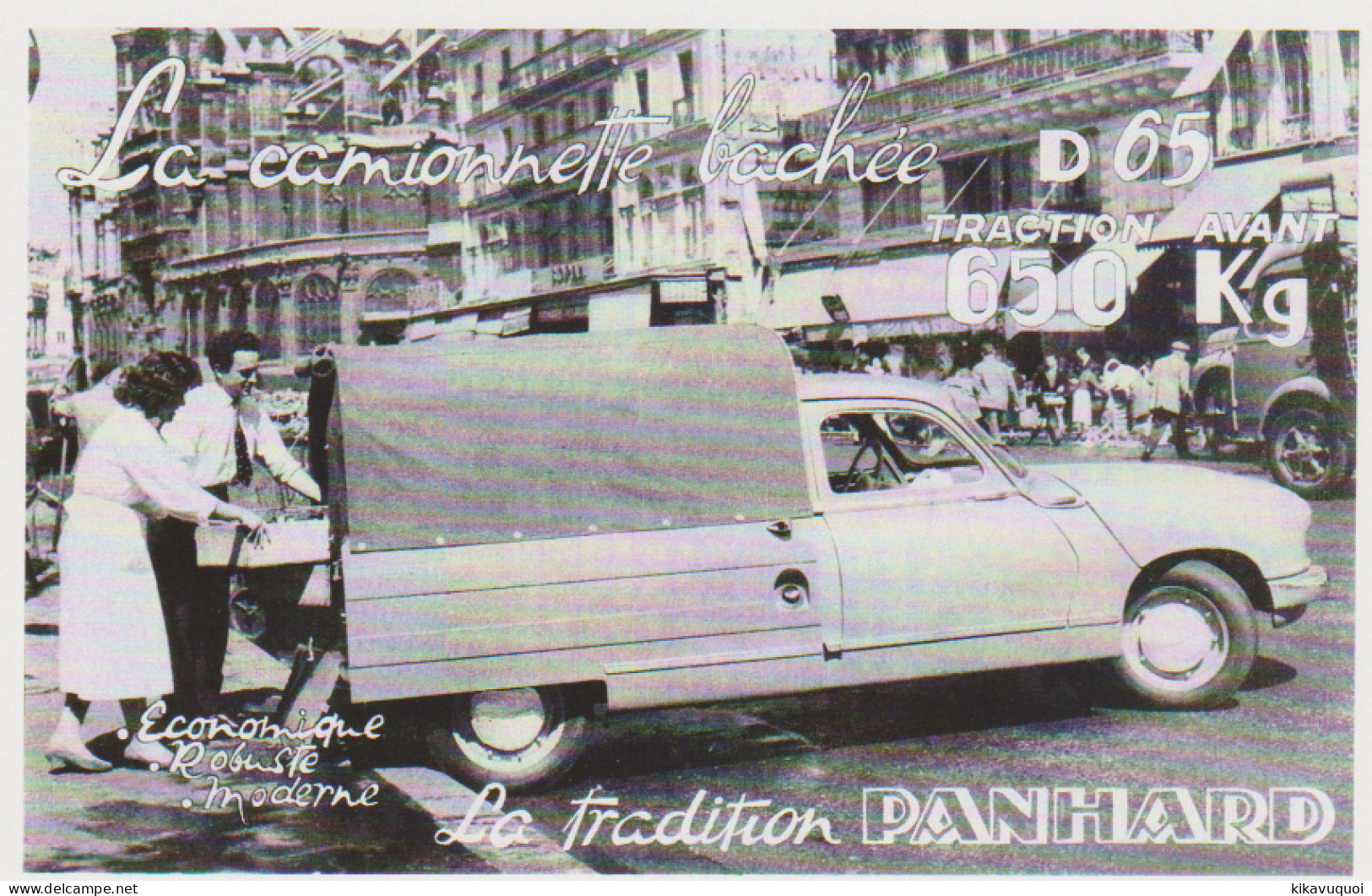 PANHARD CAMIONNETTE D 65 - CARTE POSTALE 10X15 CM NEUF - Motorbikes