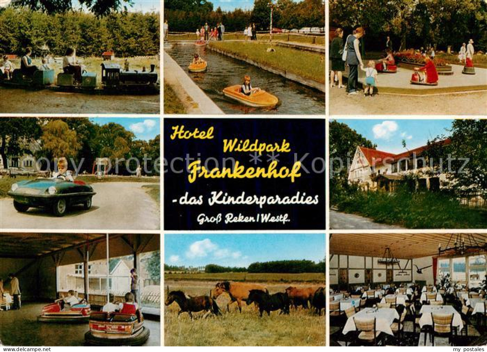 73787483 Gross Reken Hotel Wildpark Frankenhof Kinderparadies Parkbaehnle Pferde - Autres & Non Classés