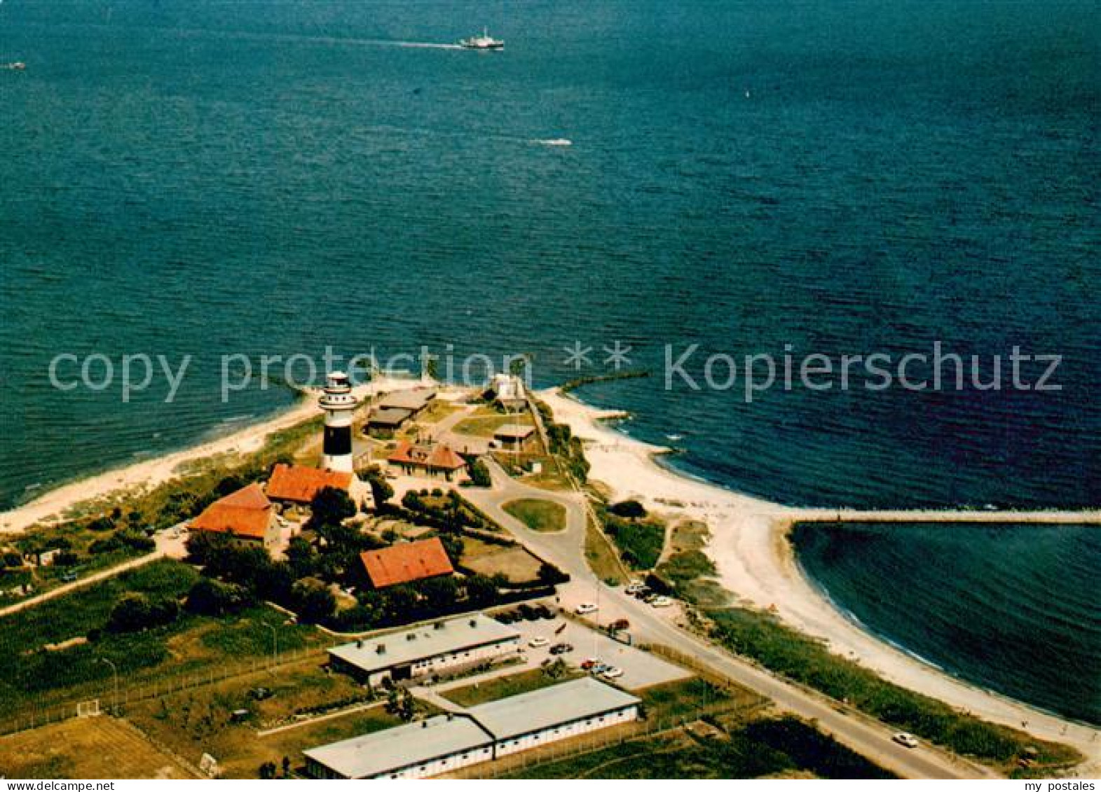 73787470 Strande Holstein Buelker Leuchtturm Fliegeraufnahme Strande Holstein - Sonstige & Ohne Zuordnung