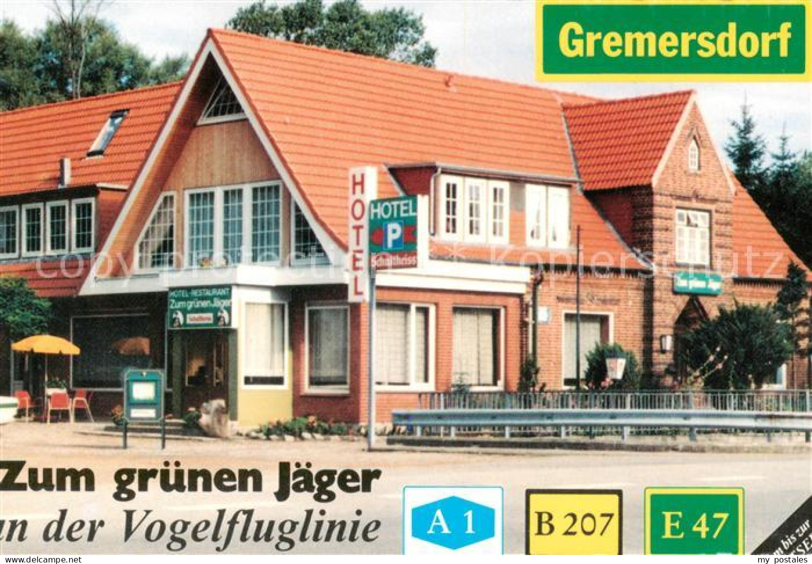 73787405 Gremersdorf Holstein Hotel Restaurant Zum Gruenen Jaeger An Der Vogelfl - Other & Unclassified