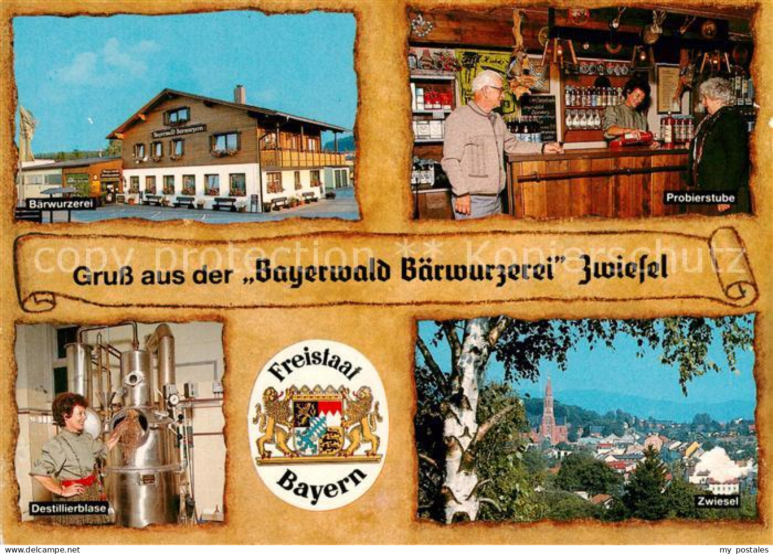73787350 Zwiesel  Niederbayern Bayerwald Baerwurzerei Probierstube Destillierbla - Zwiesel