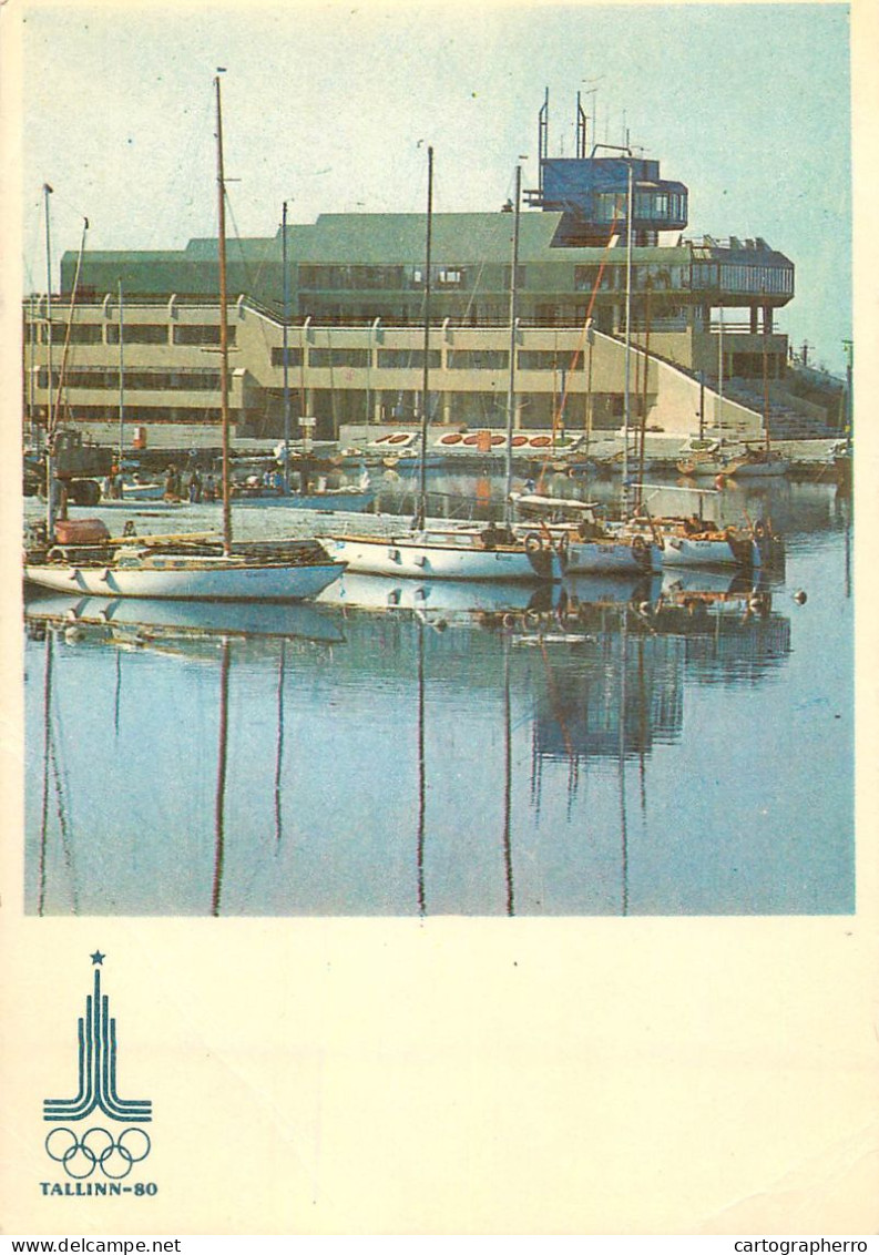 Navigation Sailing Vessels & Boats Themed Postcard Tallin Olympic Yachting Centre - Voiliers