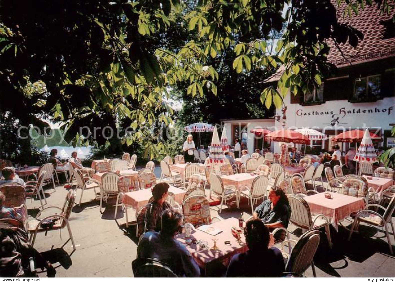 73787308 Bonndorf Ueberlingen Hoehengasthaus Haldenhof Hotel Restaurant Terrasse - Überlingen