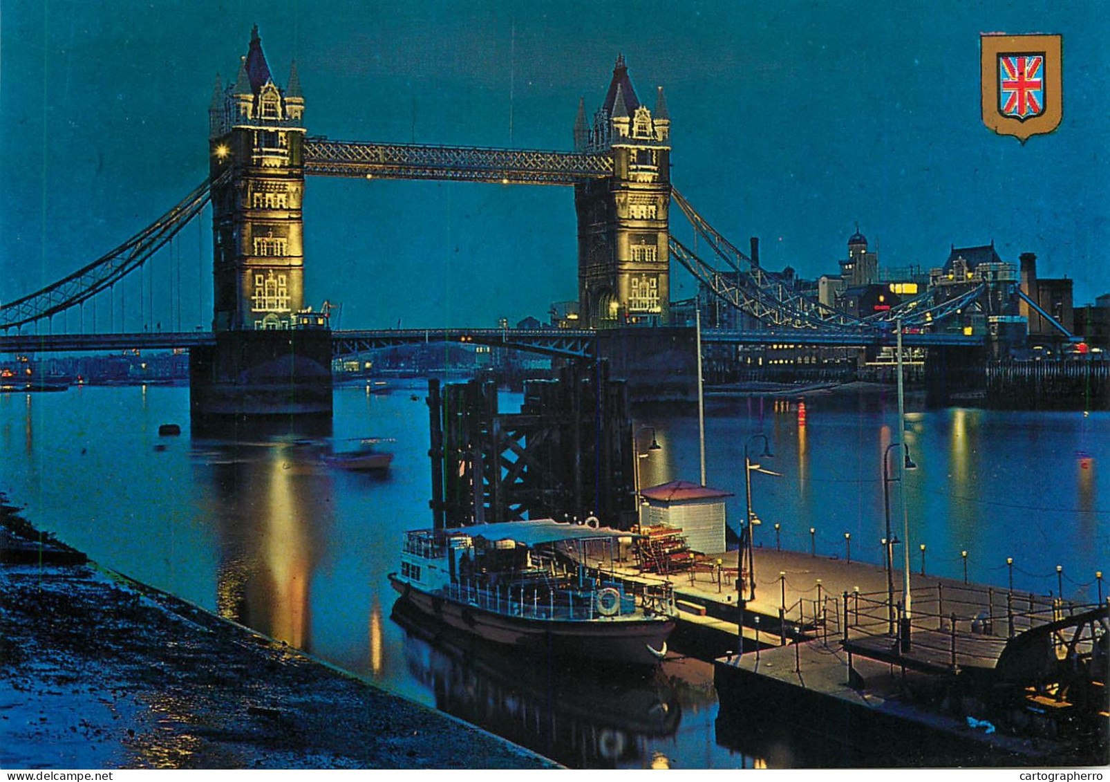 Navigation Sailing Vessels & Boats Themed Postcard London Tower Bridge Thames River - Sailing Vessels