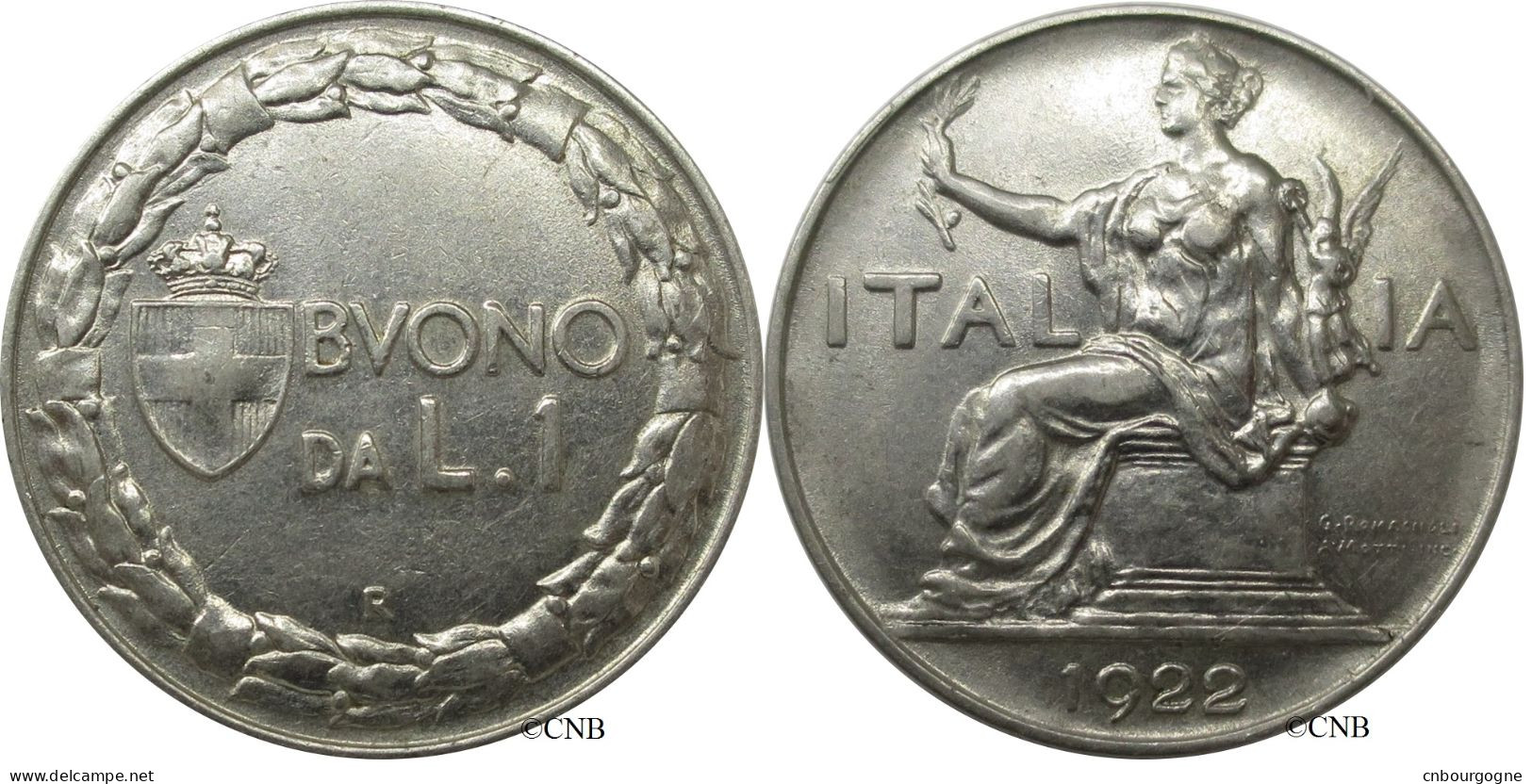 Italie - Royaume - Victor-Emmanuel III - 1 Lira 1922 R - SUP/AU55 - Mon0759 - 1900-1946 : Victor Emmanuel III & Umberto II