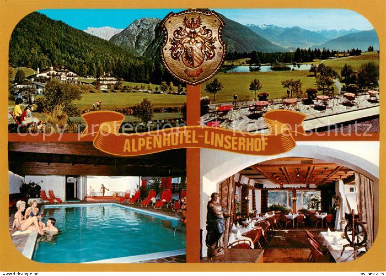 73787199 Imst Tirol Alpen Kurhotel Linserhof Panorama Hallenbad Gaststube Imst T - Other & Unclassified