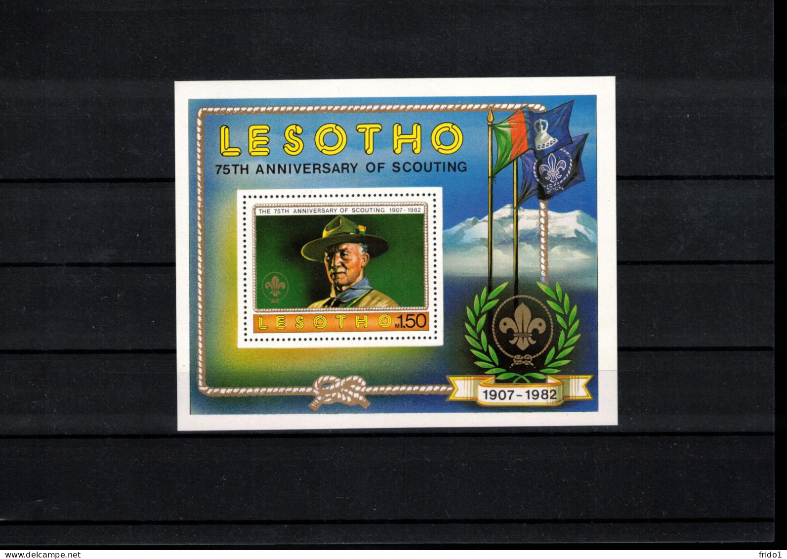 Lesotho 1982 75th Anniversary Of Scouting Set+block Postfrisch / MNH - Neufs