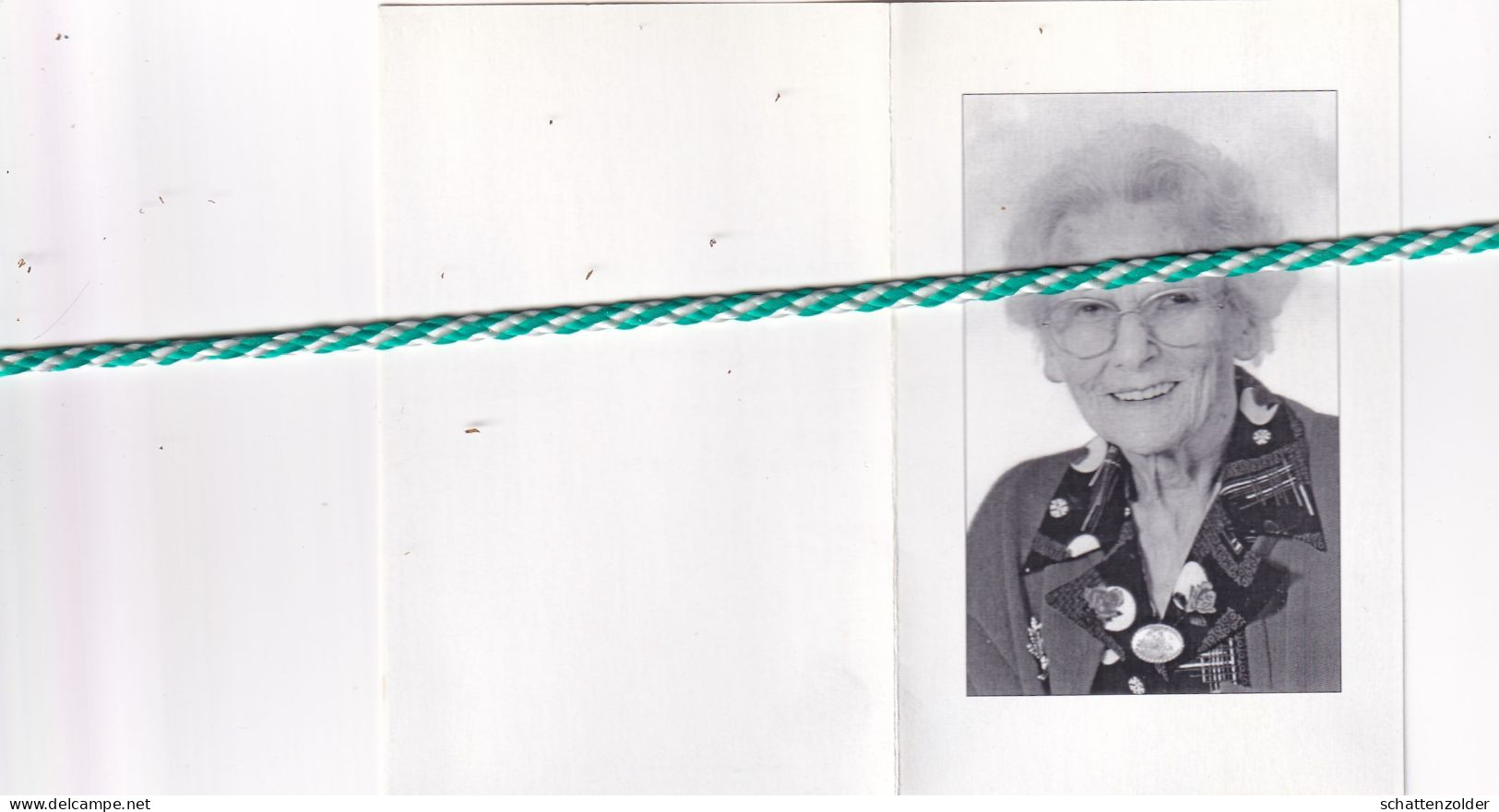 Leonie Bas-Corten, Oostham 1897, Boechout 1998. Foto - Obituary Notices