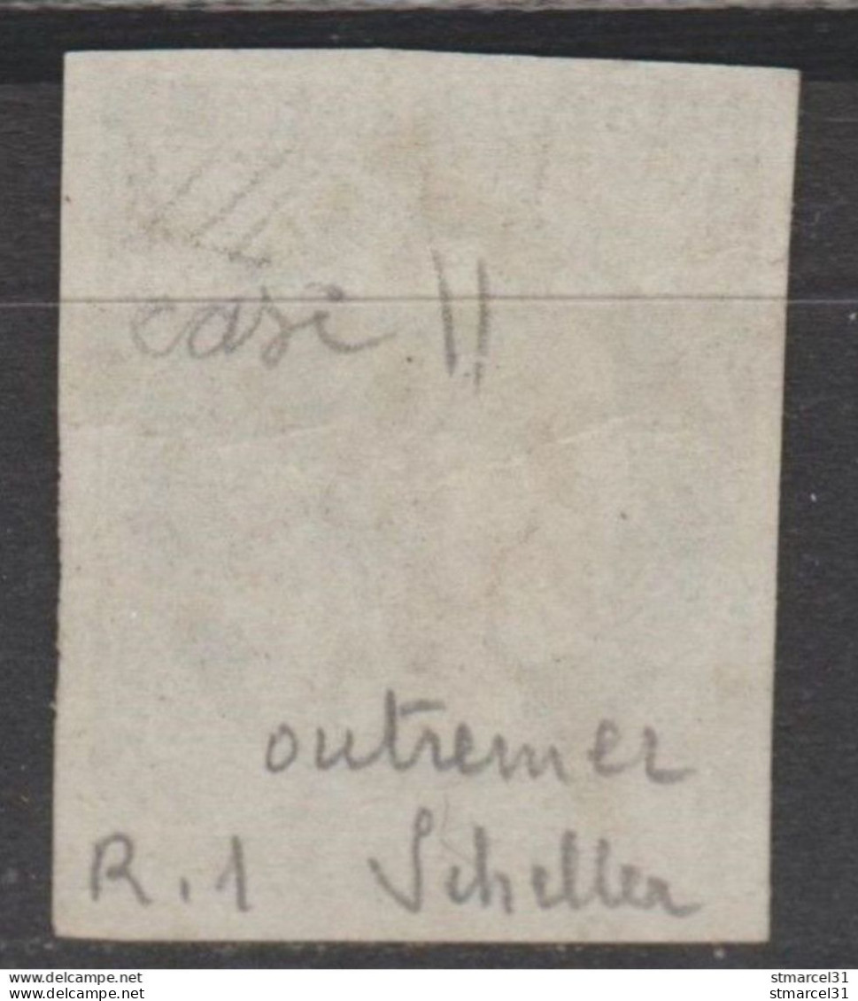 LE RARE N°46Ae OUTREMER VIF Signés Scheller Cote 3500€ - 1870 Bordeaux Printing
