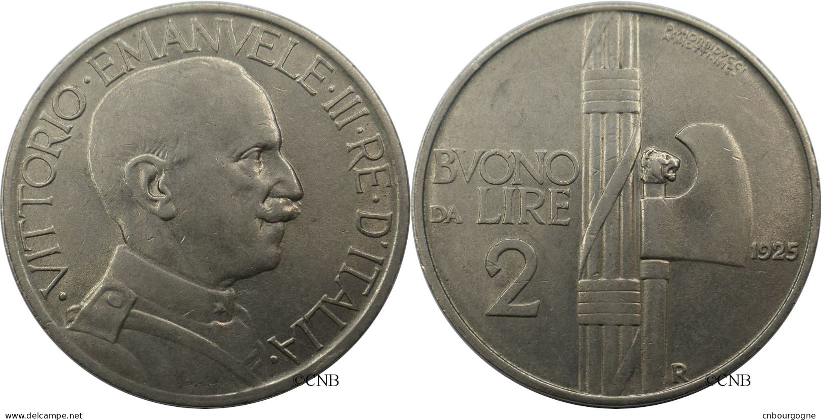 Italie - Royaume - Victor-Emmanuel III - 2 Lire 1925 R Tranche Lisse - SUP/AU55 - Mon5045 - 1900-1946 : Víctor Emmanuel III & Umberto II