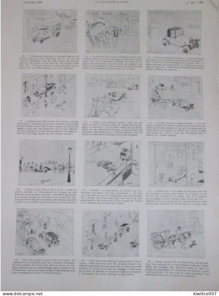 1924   Voiture Ancienne Code De La Route - Unclassified