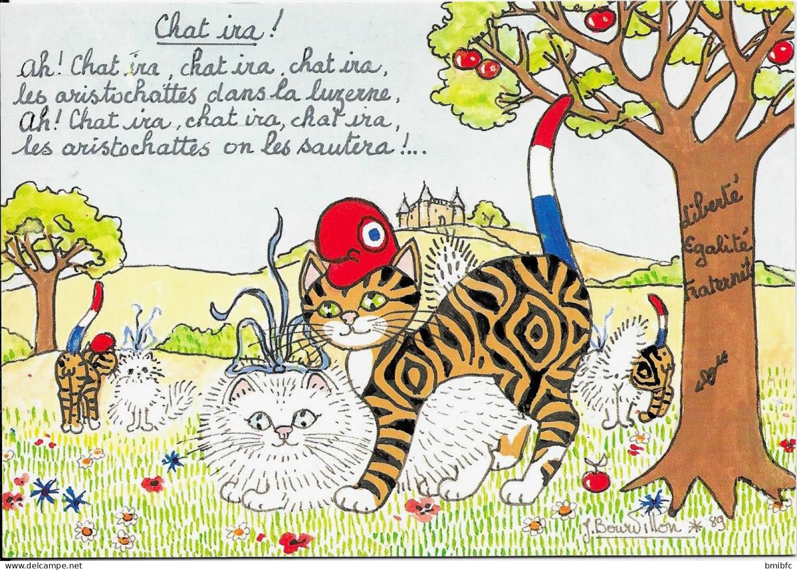 Chat Ira !               (Dessin De Jacqueline BOURDILLON) - Katten