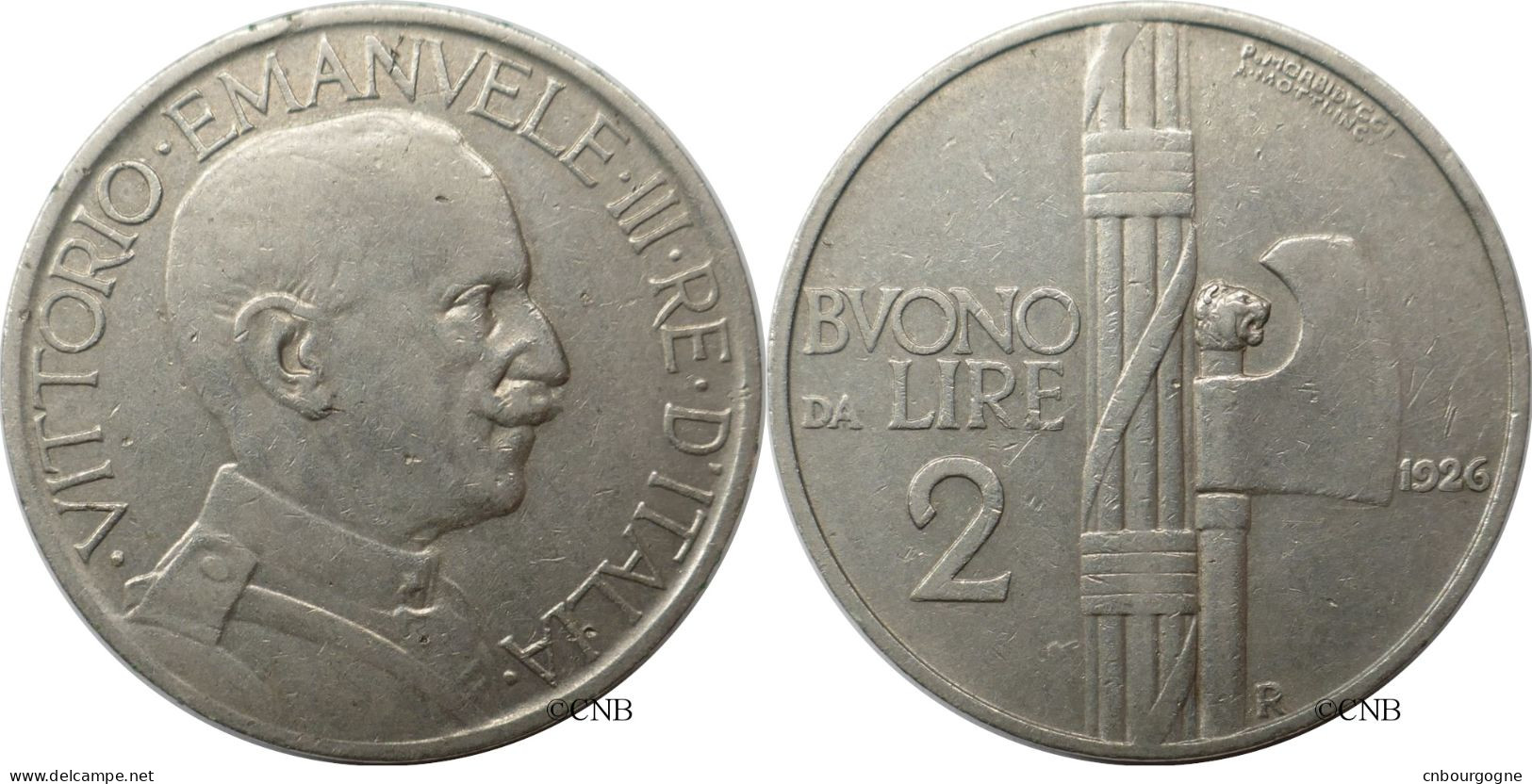 Italie - Royaume - Victor-Emmanuel III - 2 Lire 1926 R Tranche Lisse - SUP/AU55 - Mon6390 - 1900-1946 : Victor Emmanuel III & Umberto II