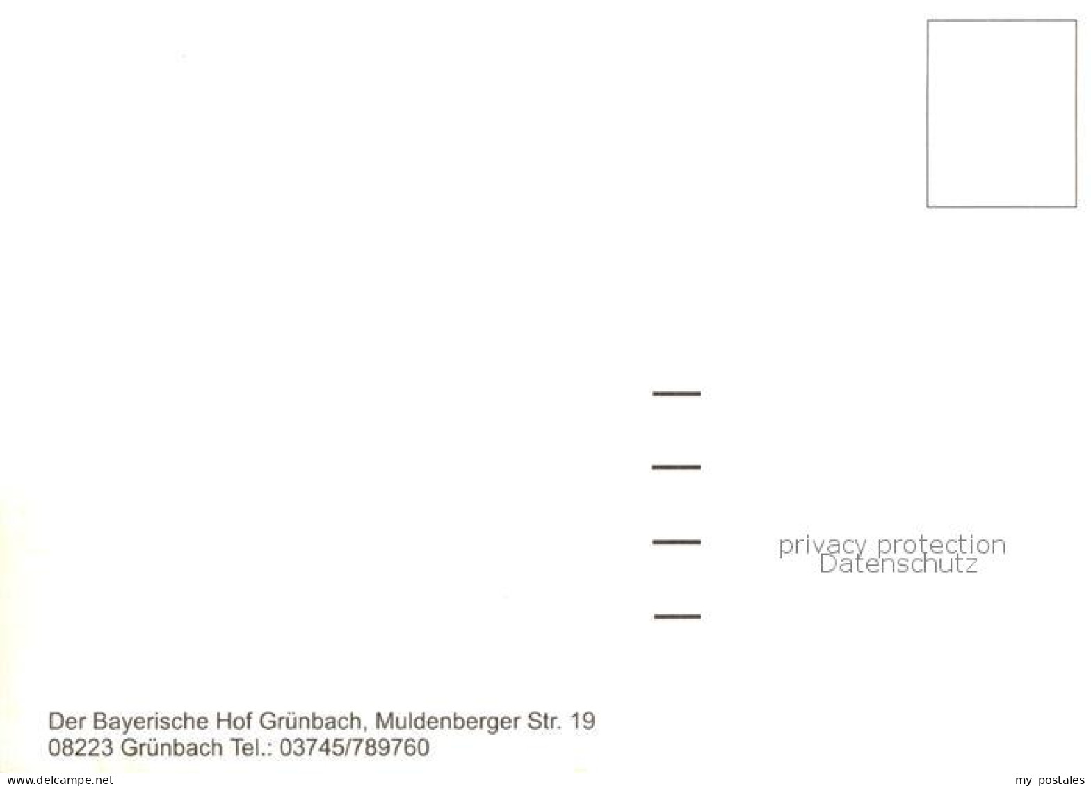 73787026 Gruenbach Vogtland Gasthof Bayerischer Hof Restaurant Hallenbad Gruenba - Sonstige & Ohne Zuordnung