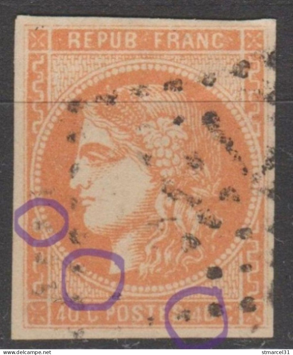 RARETE SIGNEE JF BRUN Et ROUMET Le 48l 4 Large En Nuance JAUNE ORANGE Cote>> 2500€ Avec Nuance - 1870 Emisión De Bordeaux