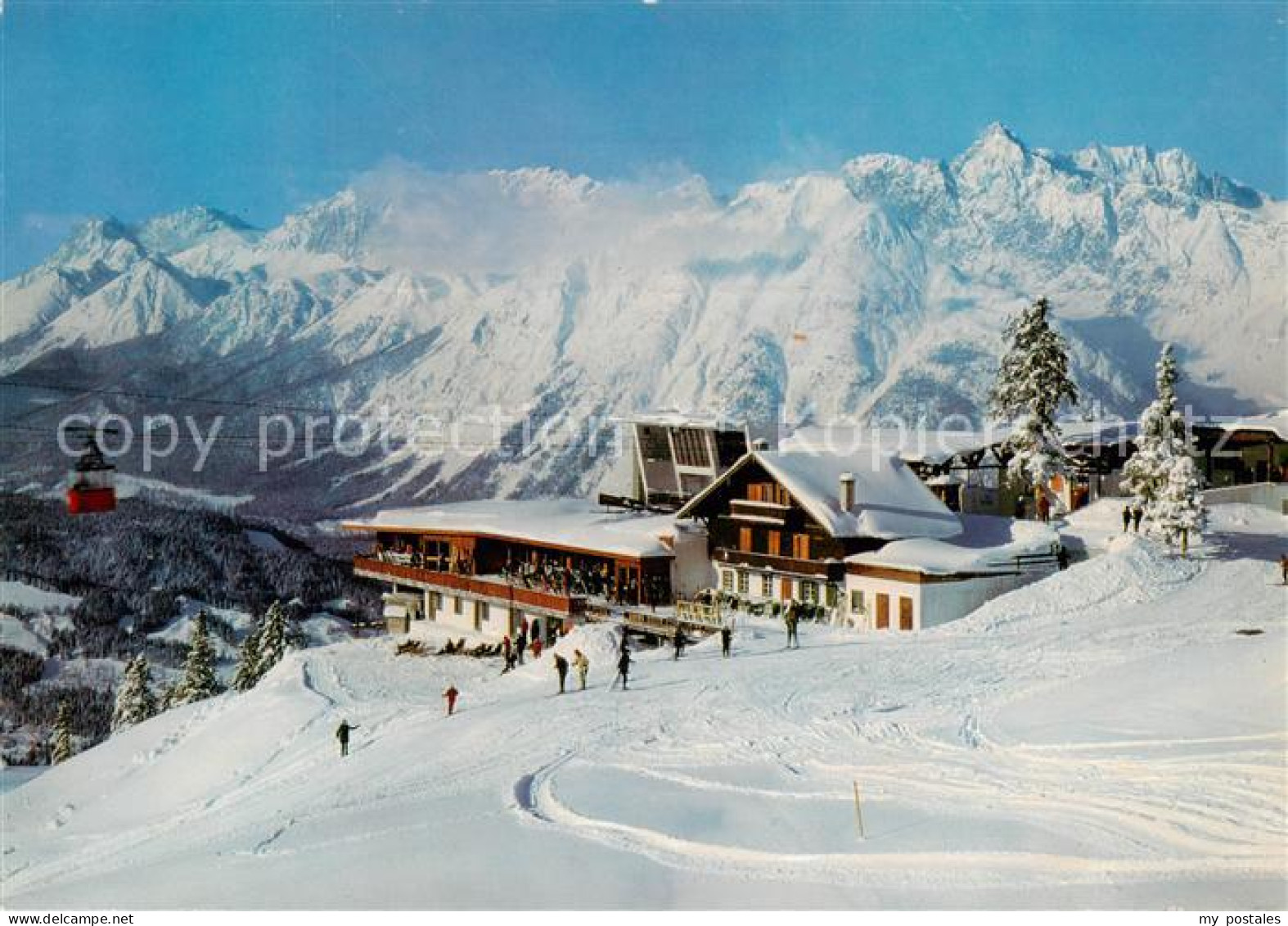 73786983 Seefeld Tirol Rosshuette Berghotel Restaurant Bergbahn Gegen Wetterstei - Andere & Zonder Classificatie