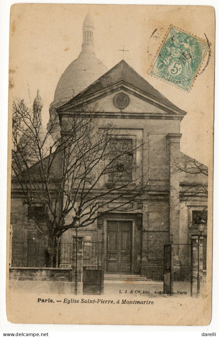 CP 75 - Paris - L'Eglise Saint Pierre Et Montmartre - Sacré Coeur