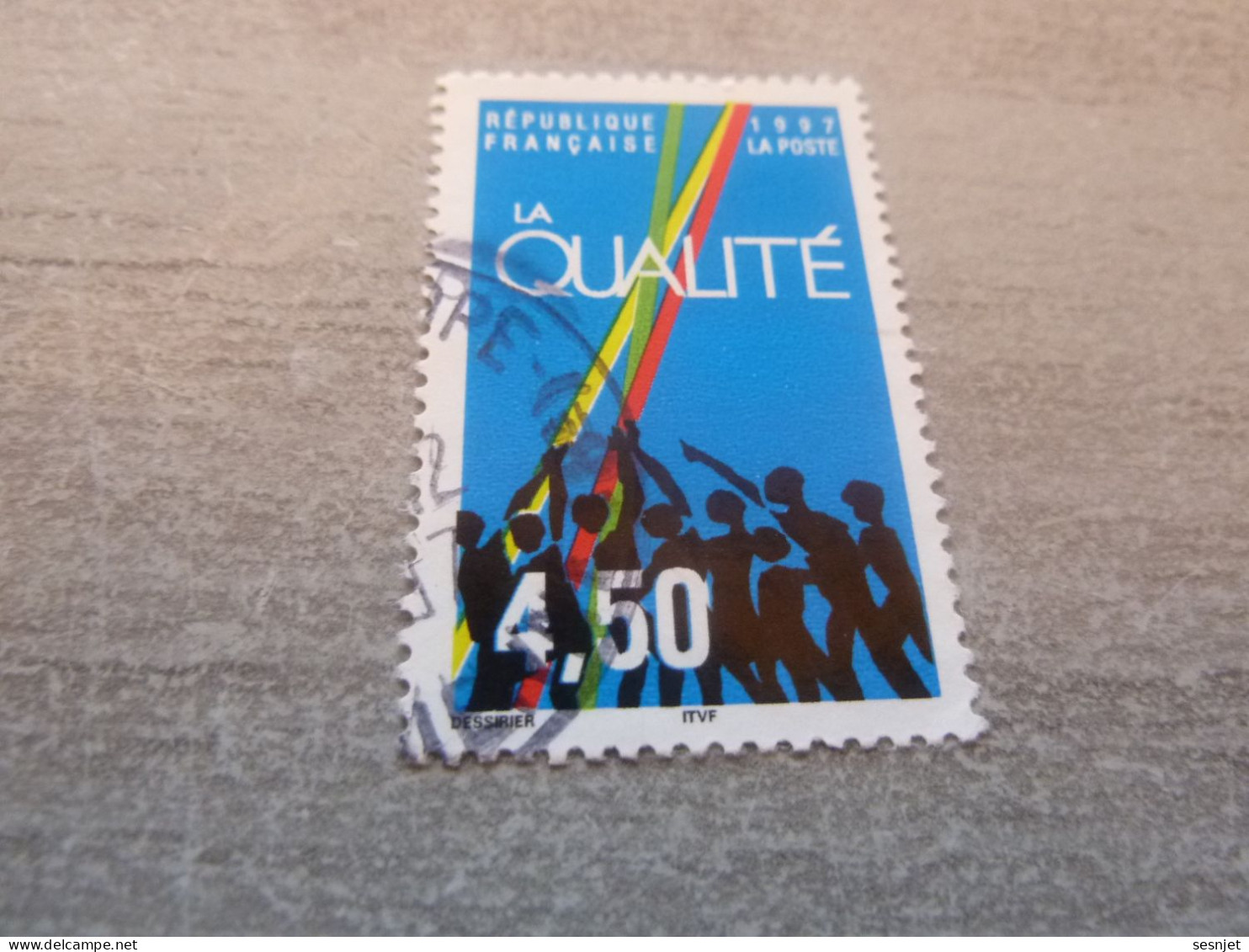 La Qualité - Motif Symbolique - 4f.50 - Yt 3113 - Multicolore - Oblitéré - Année 1997 - - Usados