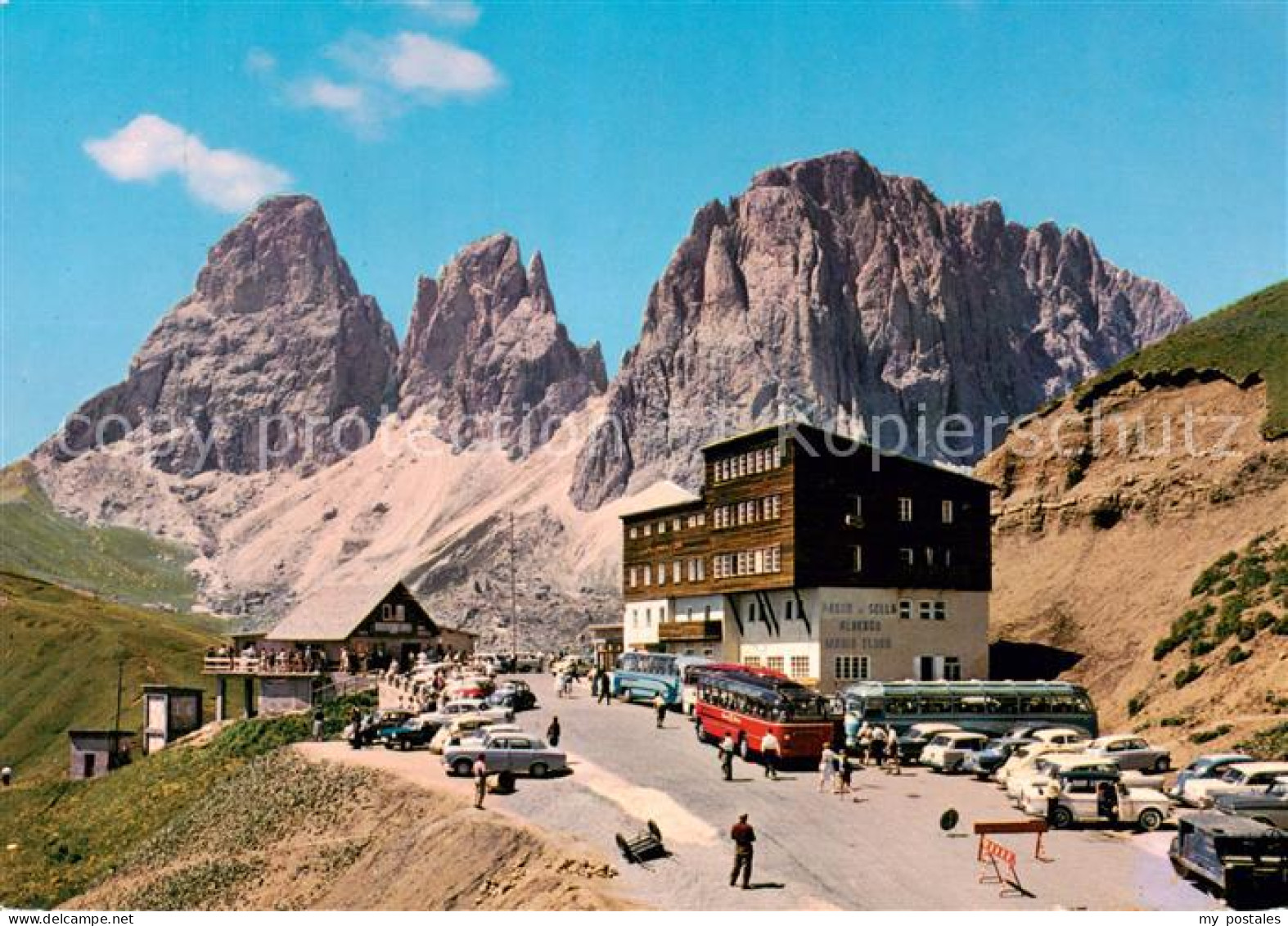 73786929 Sellajoch Albergo Maria Flora Al Passo Sella Sassolungo Berghotel Langk - Autres & Non Classés