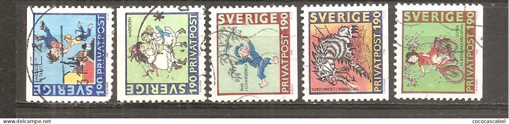 Suecia-Sweden Nº Yvert  1415, 1417, 1420, 1423-24 (usado) (o) - Gebruikt