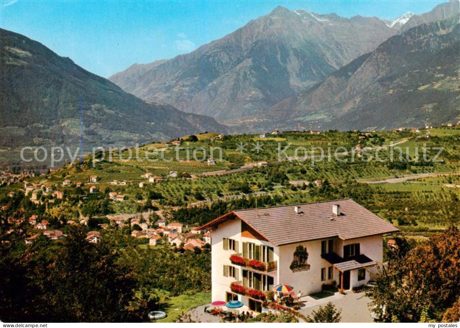 73786922 Schenna Meran Trentino IT Pension Etschblick Landschaftspanorama Dolomi - Autres & Non Classés