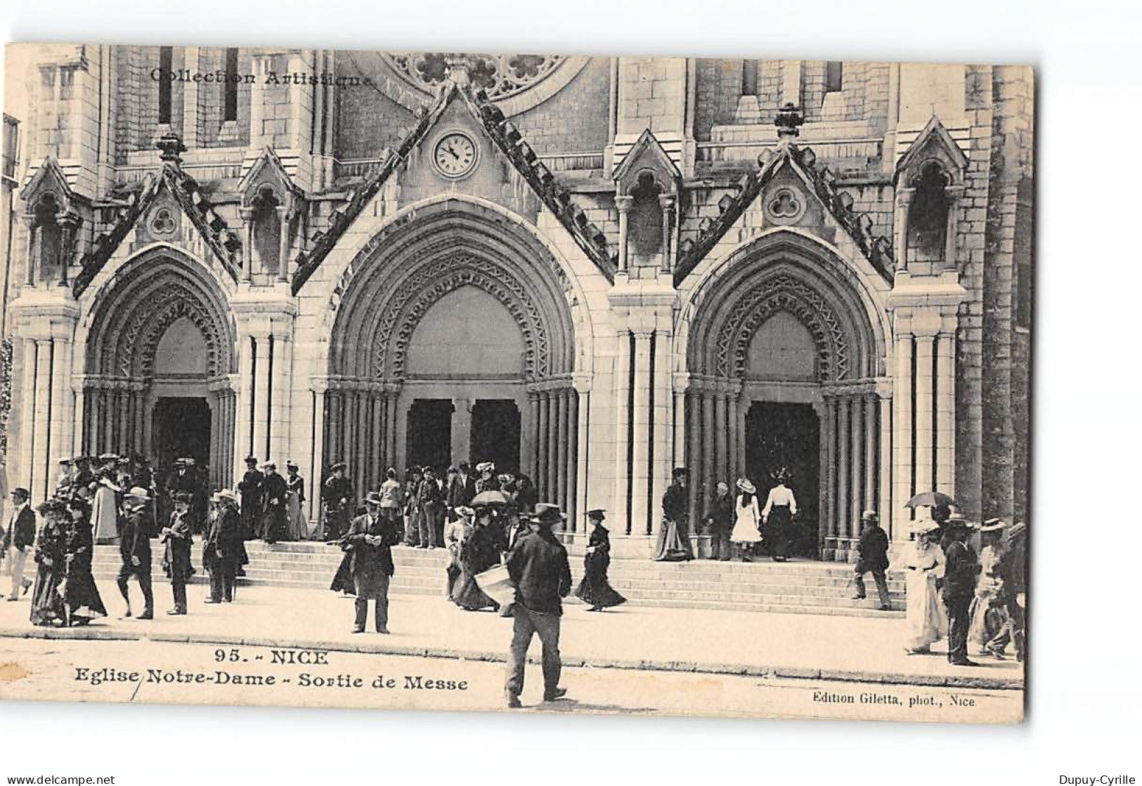 NICE - Eglise Notre Dame - Sortie De Messe - Très Bon état - Bauwerke, Gebäude