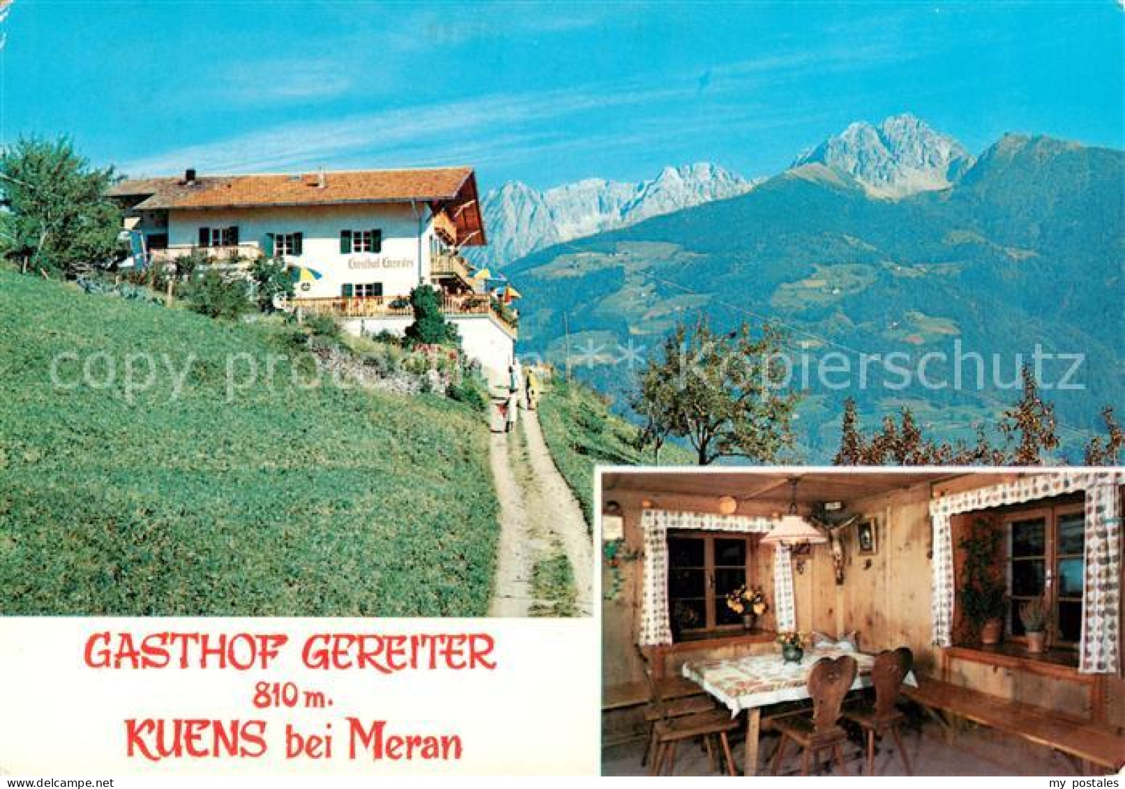 73786886 Kuens Merano IT Gasthof Gereiter Gastraum Dolomiten  - Autres & Non Classés