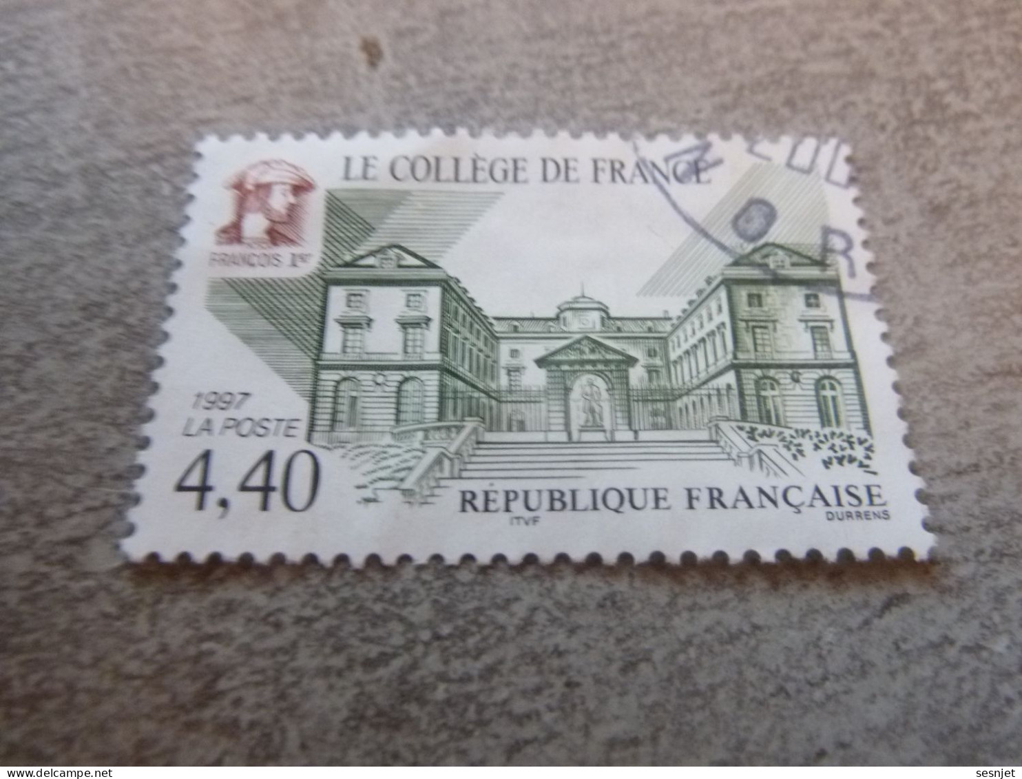 Le Collège De France - 4f.40 - Yt 3114 - Vert, Brun Et Noir - Oblitéré - Année 1997 - - Gebraucht