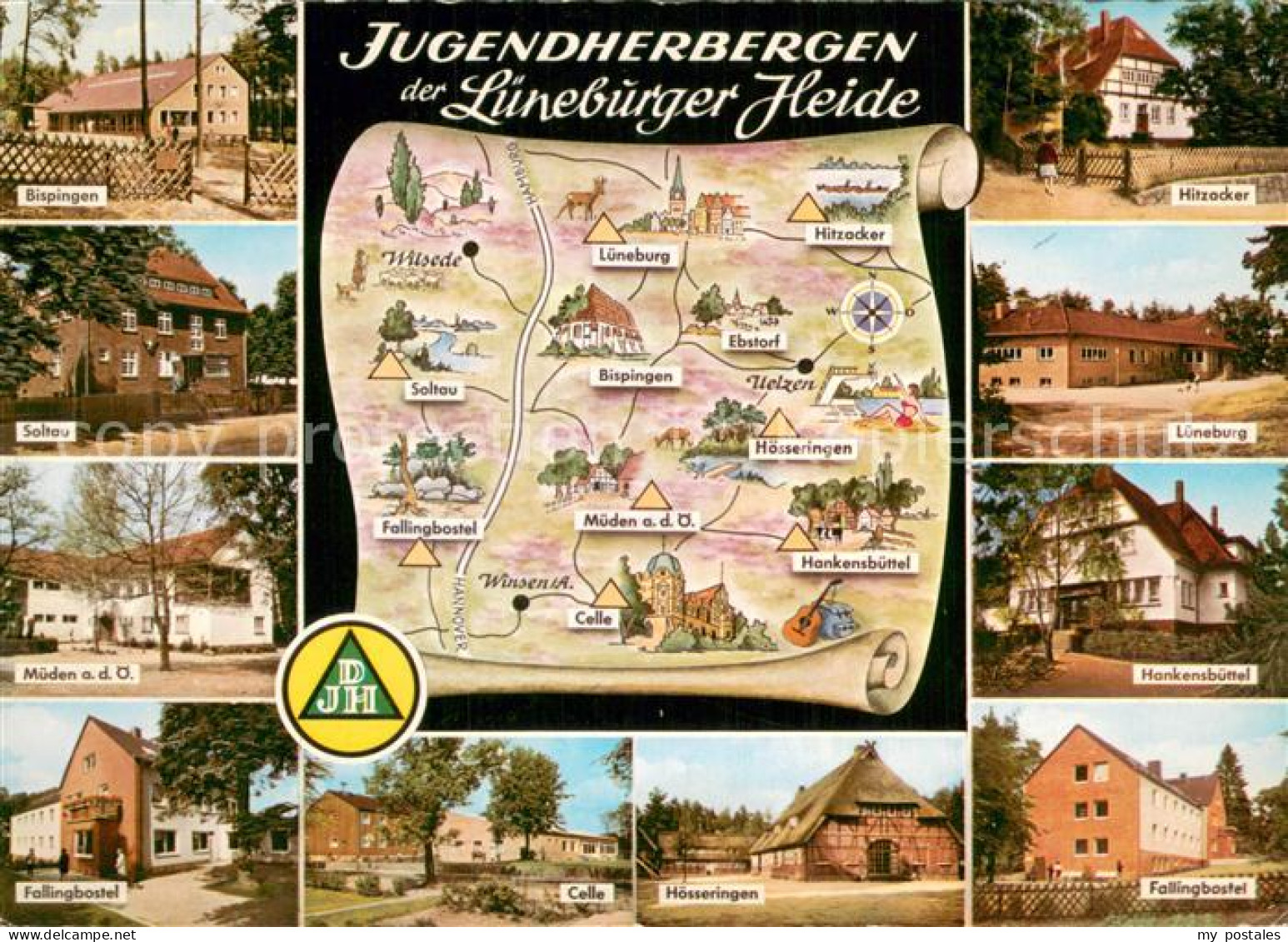 73786811 Bad Fallingbostel Jugendherbergen Der Lueneburger Heide Landkarte Bad F - Fallingbostel