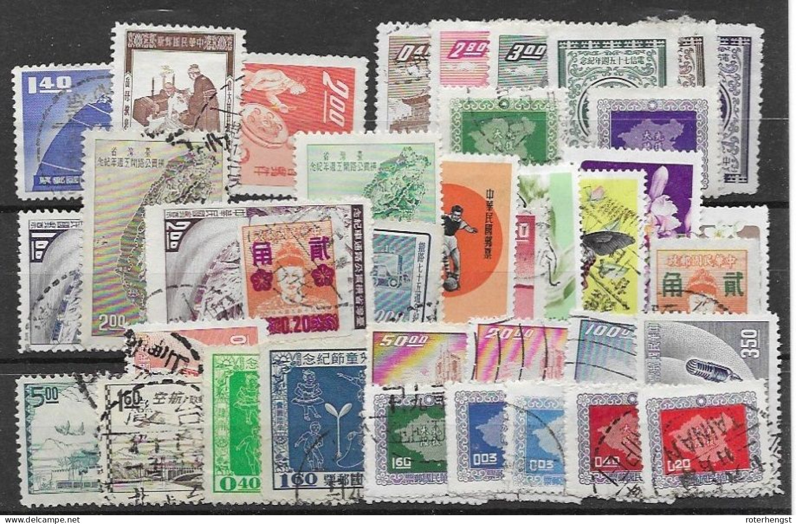 Taiwan VFU 1950-60 Lot (3 Scans) 85 Stamps - Used Stamps