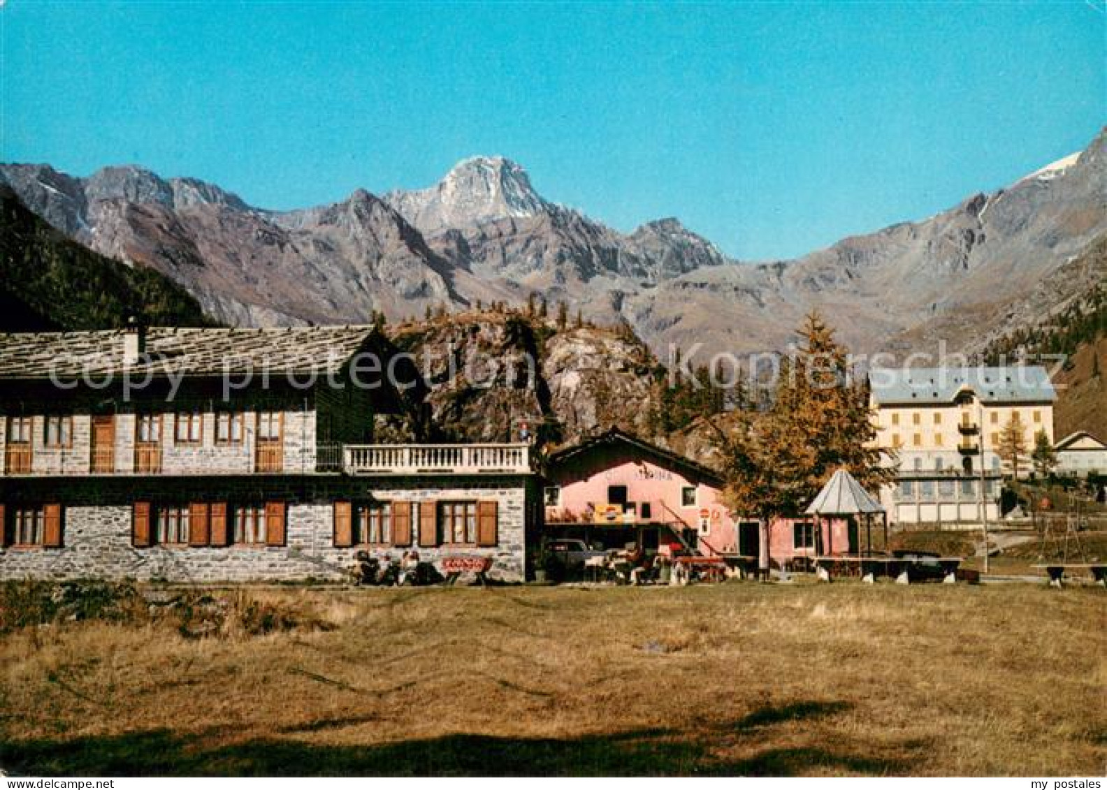 73786754 Balme Piemonte Pian Della Mussa Trattoria Alpine Sfondo Bessanese Graji - Autres & Non Classés