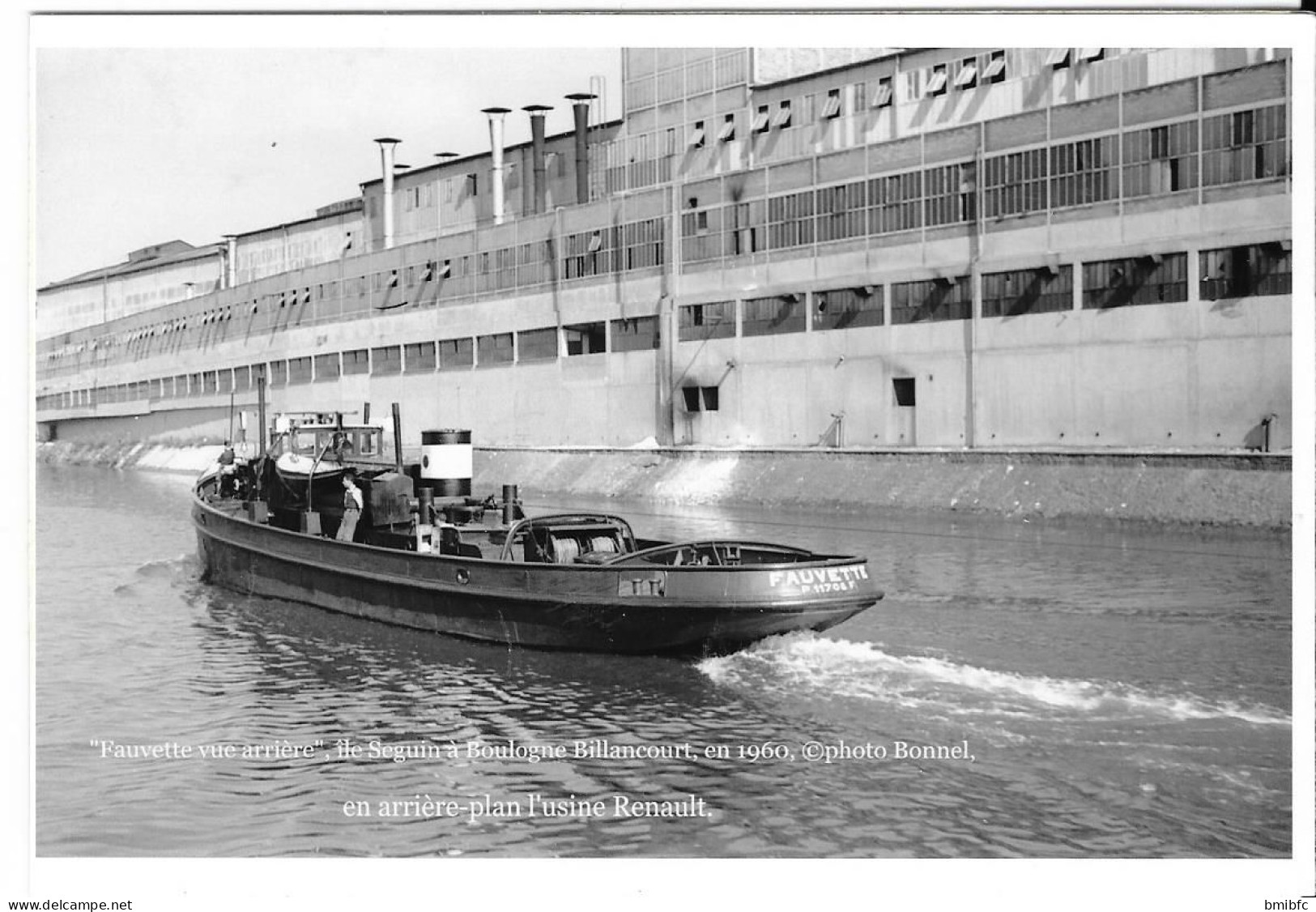 "Fauvette Vue Arrière",  Ile Seguin à Boulogne Billancourt En 1960 (photo Bonnel) En Arrière Plan L'usine Renault - Boulogne Billancourt