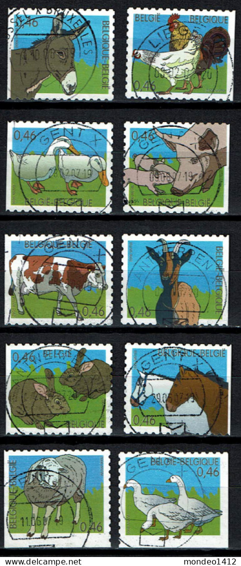 België OBP 3481/3490 - Zegels Uit Boekje B60 - Farm Animals - Usati