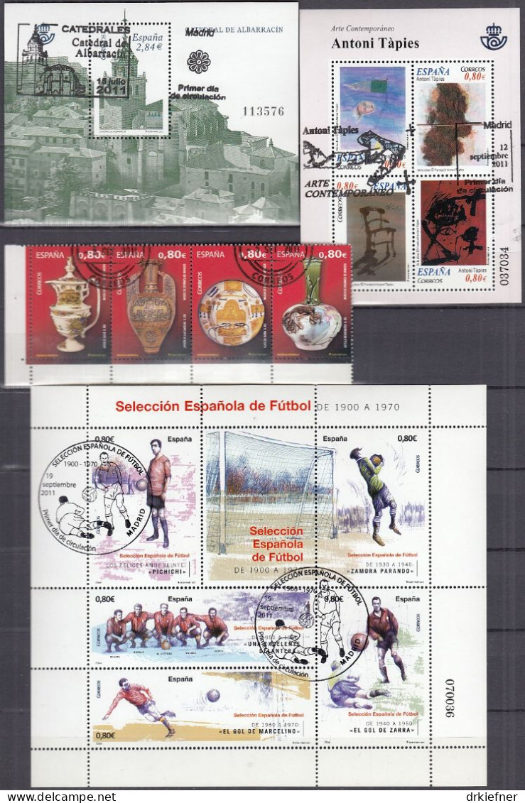 SPANIEN  4564-Block 214, Gestempelt, Aus Jahrgang 2011 - Used Stamps