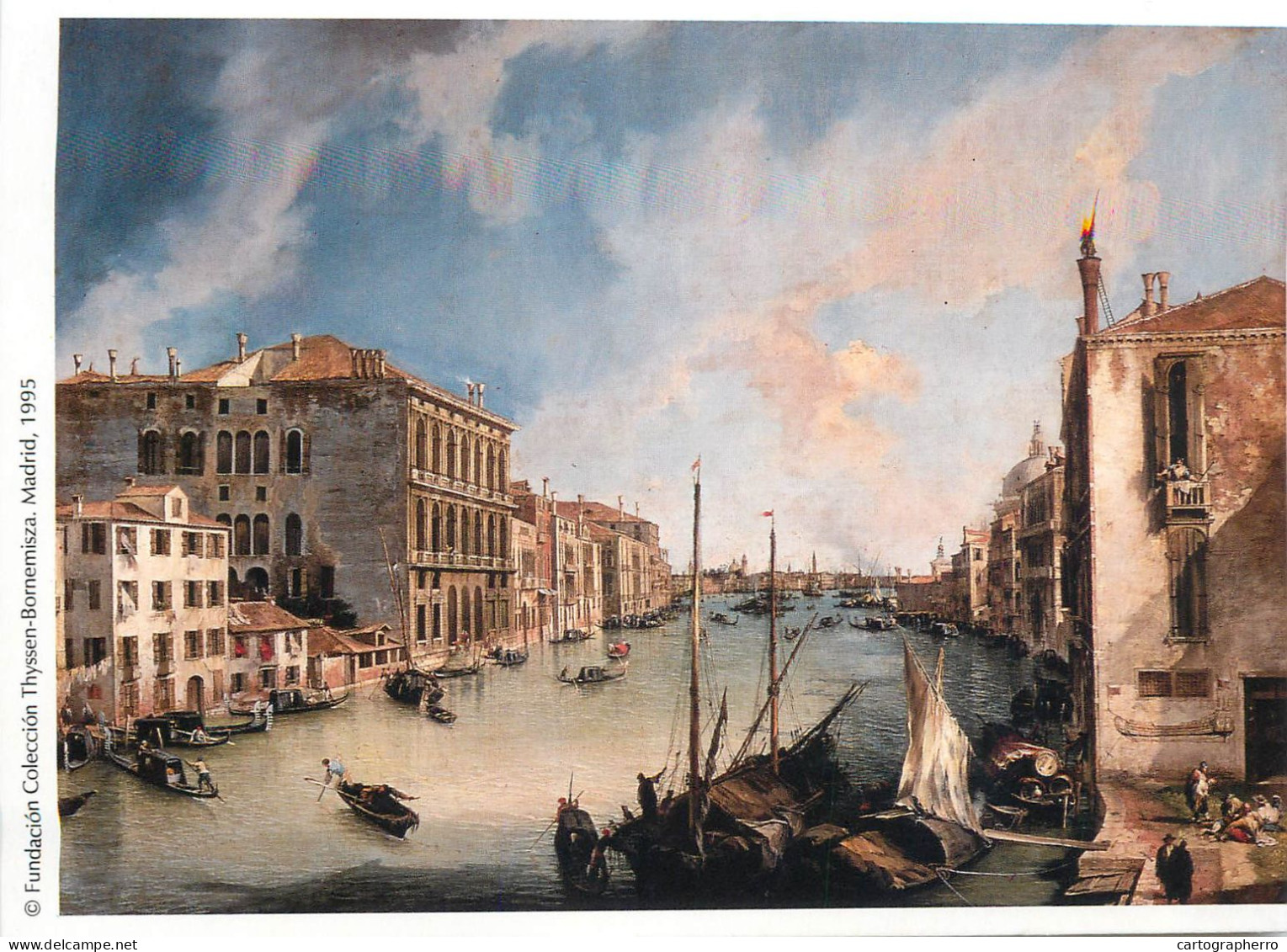 Navigation Sailing Vessels & Boats Themed Postcard Canaletto El Gran Canal - Voiliers