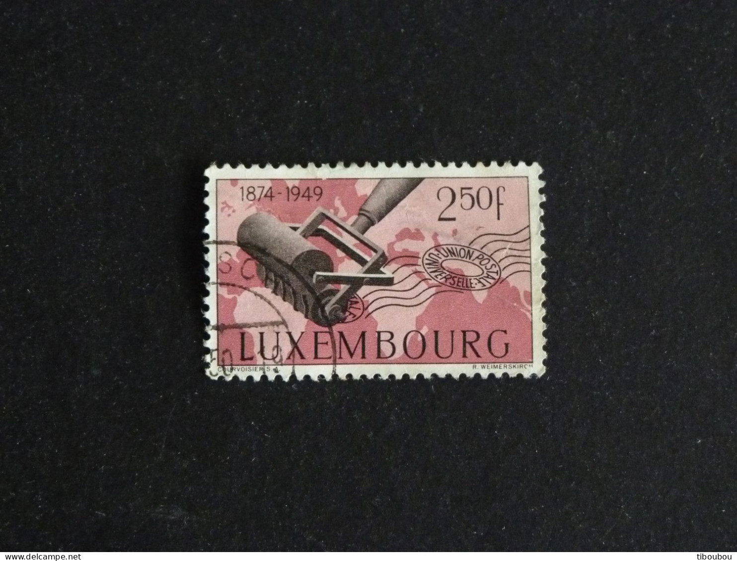 LUXEMBOURG LUXEMBURG YT 426 OBLITERE (abimé) - UNION POSTALE UNIVERSELLE UPU - Used Stamps