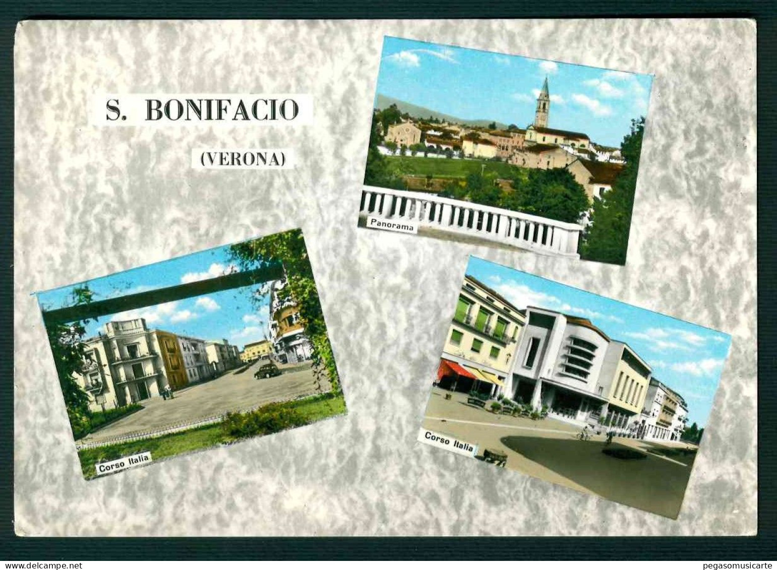 BF074 S BONIFACIO - VERONA - 3 VEDUTE - 1961 - Other & Unclassified