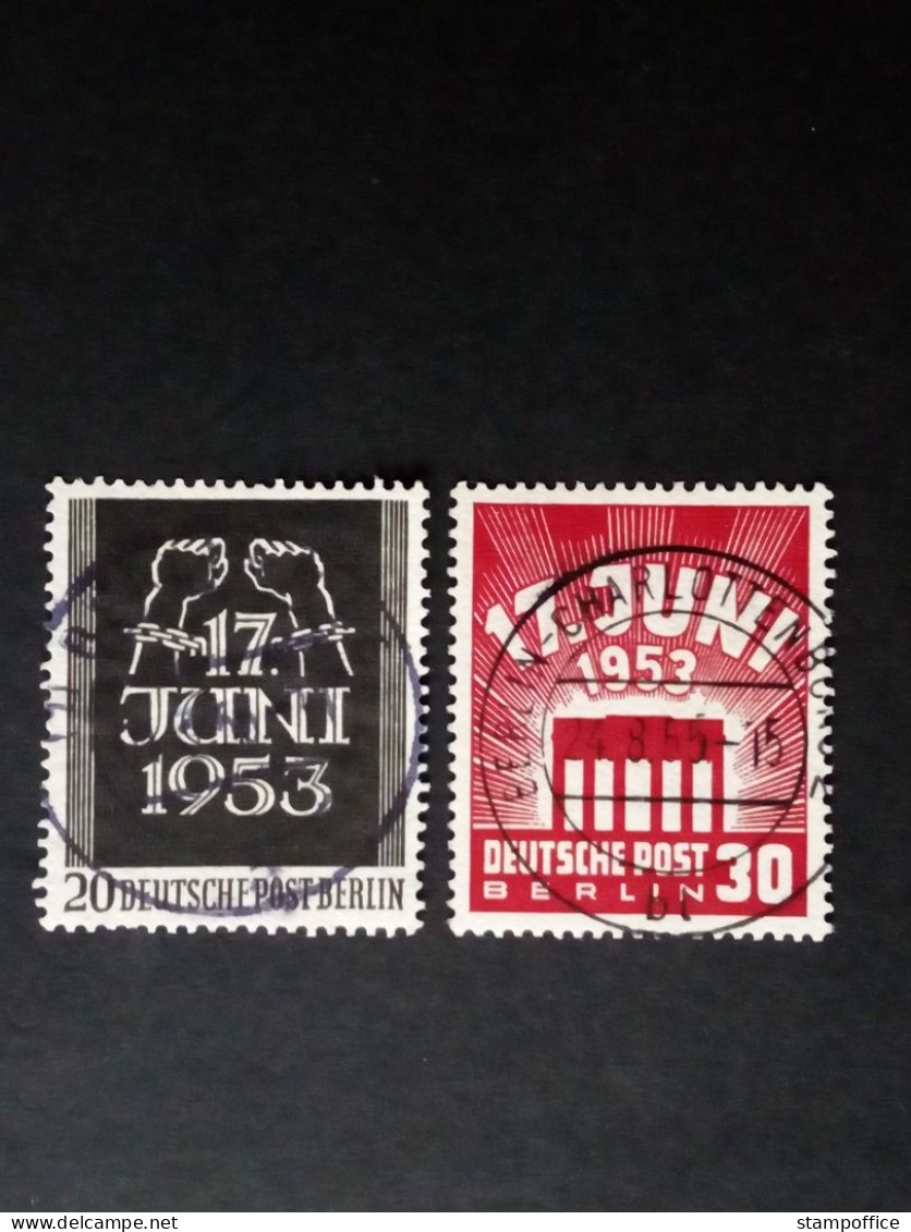 BERLIN MI-NR. 110-111 GESTEMPELT(USED) VOLKSAUFSTAND 17. JUNI 1953 - Gebraucht