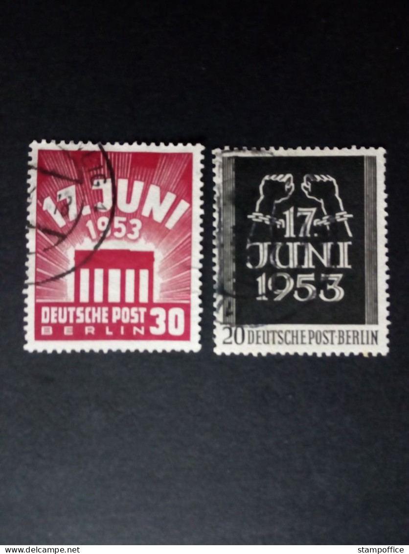 BERLIN MI-NR. 110-111 GESTEMPELT(USED) VOLKSAUFSTAND 17. JUNI 1953 - Used Stamps